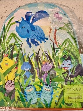 Pixar Loungfly Bugs Life Cartoon Backpack - Bright Multi